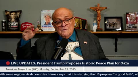 America's Mayor Live (766): President Trump Proposes Historic Peace Plan for Gaza