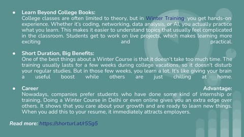 Why Is Winter Training Important for Students?