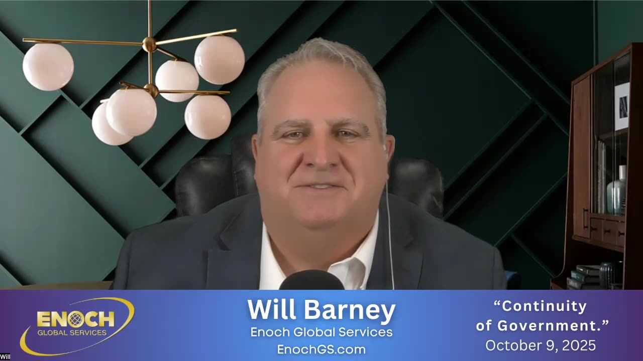 Will Barney "Continuity of Government" 10-9-2025