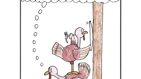 Sticky Shorts: Turkey Crossing (Stick-y Humor Comic Video)
