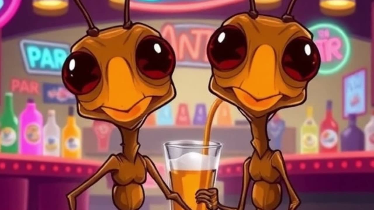 Ants Walk Into a Bar… Family Drama Ensues 🐜🍻