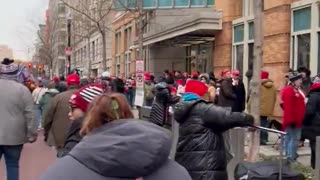 Amazing line ready for Trump rally in Washington DC