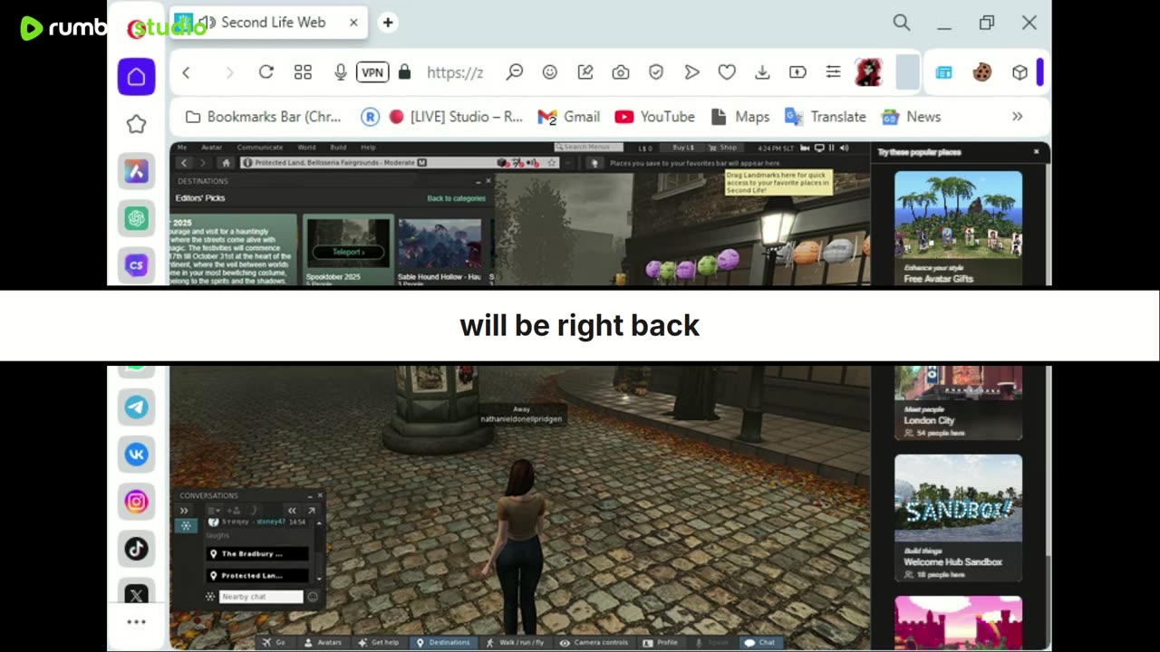 Another second life journey somewhere in this virtual world
