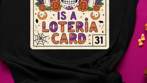 ¿Ya viste mi disfraz? ¡Soy una carta de Lotería viviente! #diadelosmuertos #disfrazoriginal