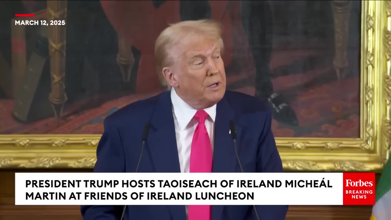 President Trump Hosts Ireland Taoiseach Micheál Martin At 'Friends Of Ireland' Luncheon