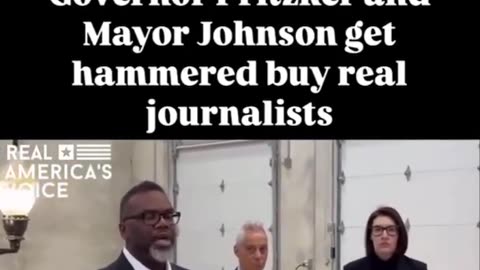 Governor Pritzker and Mayor Johnson get hammered buy real journalists