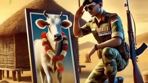 Cow save army Men
