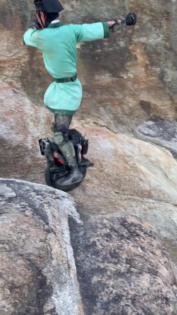 Mountain-Climbing One Wheel