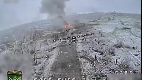 Russian Armored Column is Caught Out in the Open