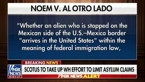 SCOTUS will take up the Trump administration's ongoing effort to LIMIT immigrant asylum claims