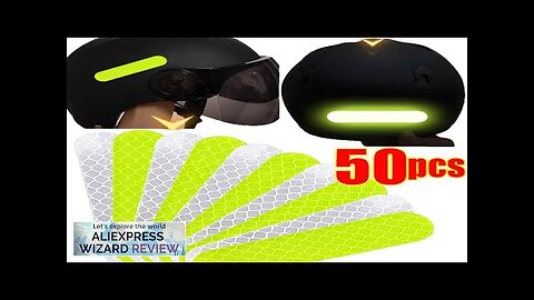 10-50pcs Motorcycle Helmet Reflective Strips Night Safety Driving Warning Sticker General Review