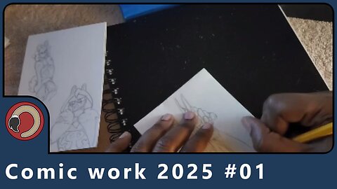 Comic work 2025 01 drawing some random parts from my webcomic