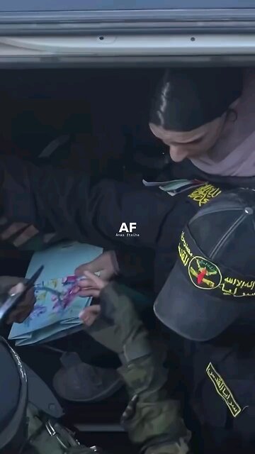 Even the Hamasonazi Terrorists have to protect the Hostages from "Innocent Civilians" on transfer