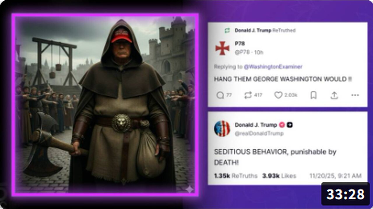 🚨EMERGENCY ALERT: Trump Responds To Top Democrats Calling For A Military Coup / Uprising By Accurately Warning That Treasonous Activity Of This Kind Is Punishable By DEATH Under US Law!