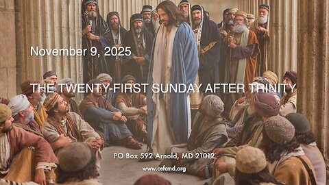 Cornerstone Free Church Worship Service - November 9, 2025