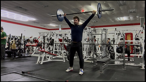 Snatch Double 65KG/143LBs (Rep 2 Pressout)