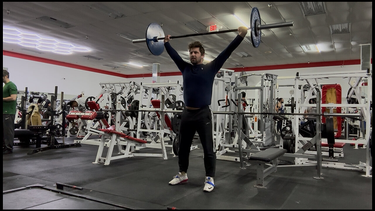 Snatch Double 65KG/143LBs (Rep 2 Pressout)