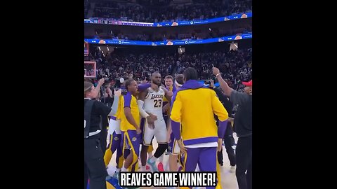 Lakers celebrate after winning over warriors