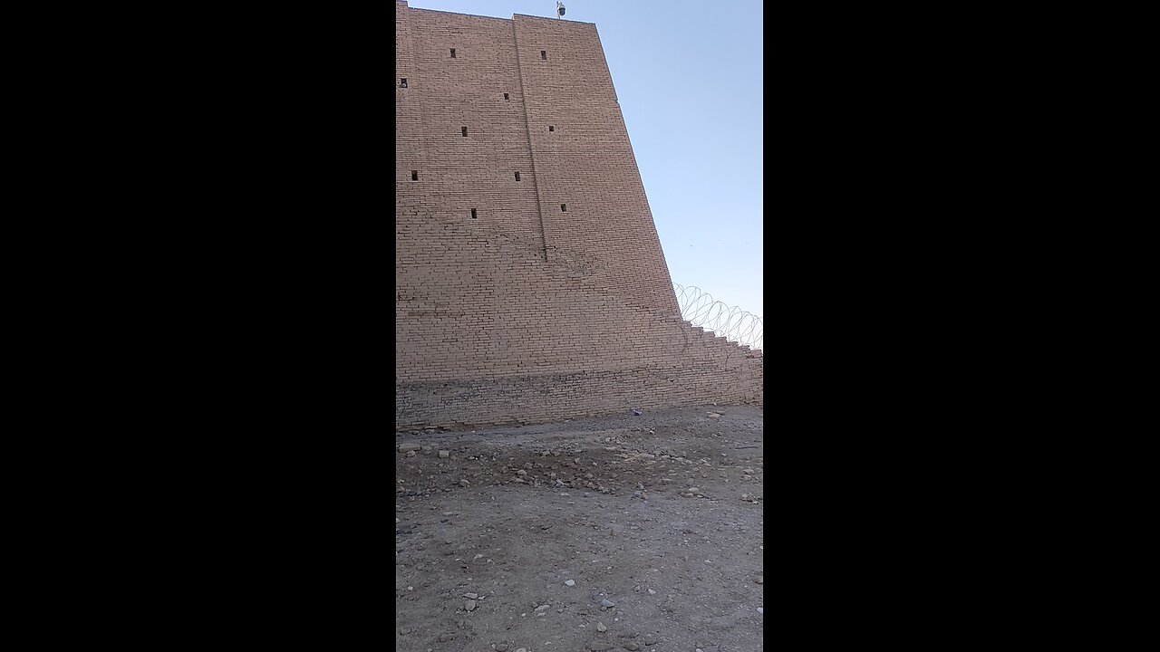 Size of the ziggurat up close. Sumerian temple