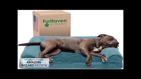 Furhaven Orthopedic Dog Bed for Large/Medium Dogs w/ Removable Bolsters & Washable Review