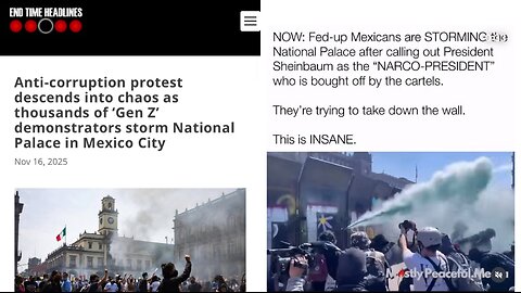 Fed-up Issacharites (Mexicans) 🇲🇽 Are STORMING the Nation Palace in Mexico City