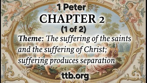 1 Peter Chapter 2 (Bible Study) (1 of 2)