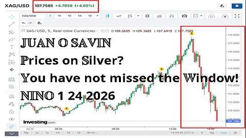 JUAN O SAVIN- Prices on Silver? You have not missed the Window! - NINO 1 24 2026