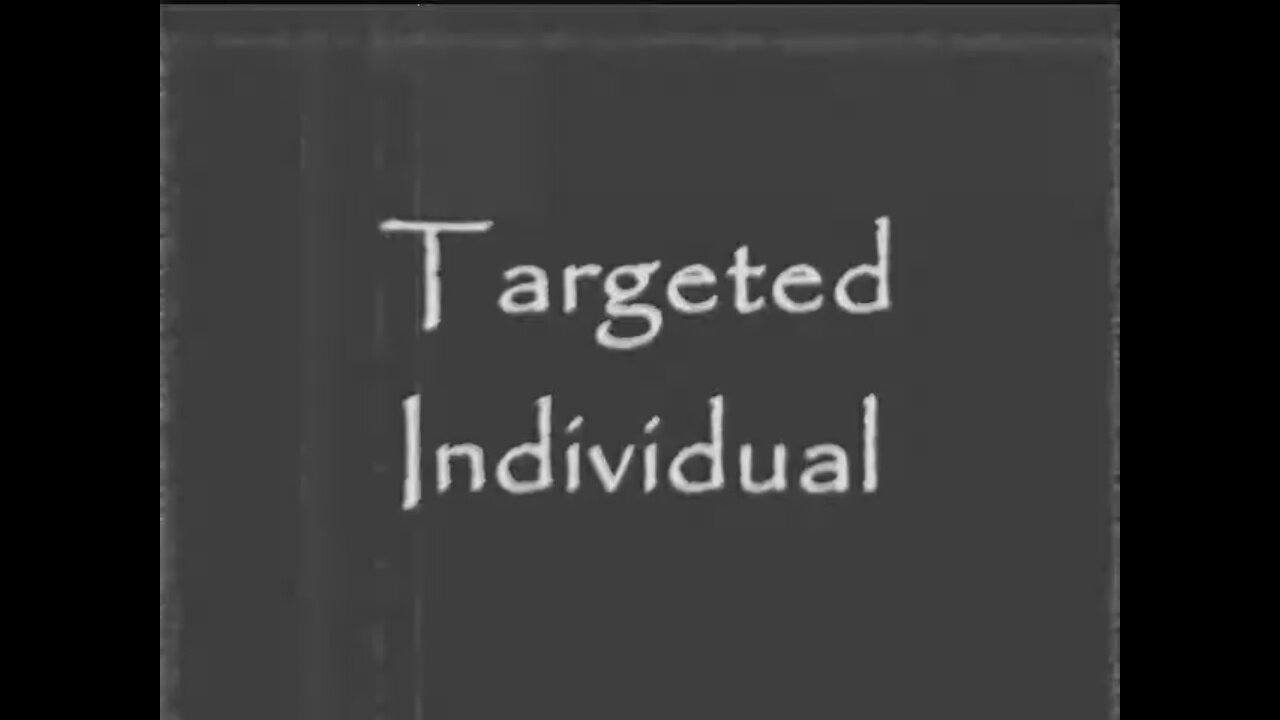 Targeted Individual - A Canadian Gangstalking Documentary