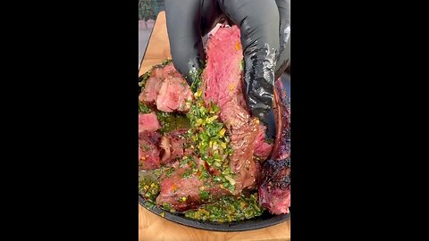 Sizzling Tomahawk Steak ASMR! #asmr #SteakLovers