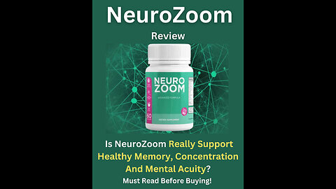 NEUROZOOM Review 2026 : Does This Brain Supplement Really Work