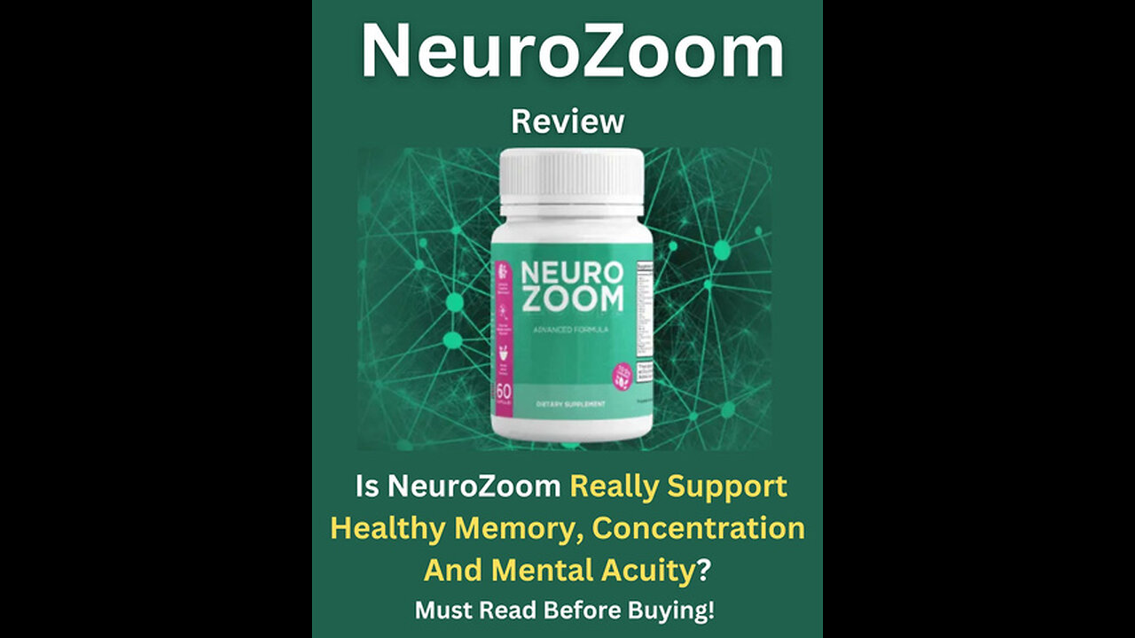 NEUROZOOM Review 2026 : Does This Brain Supplement Really Work