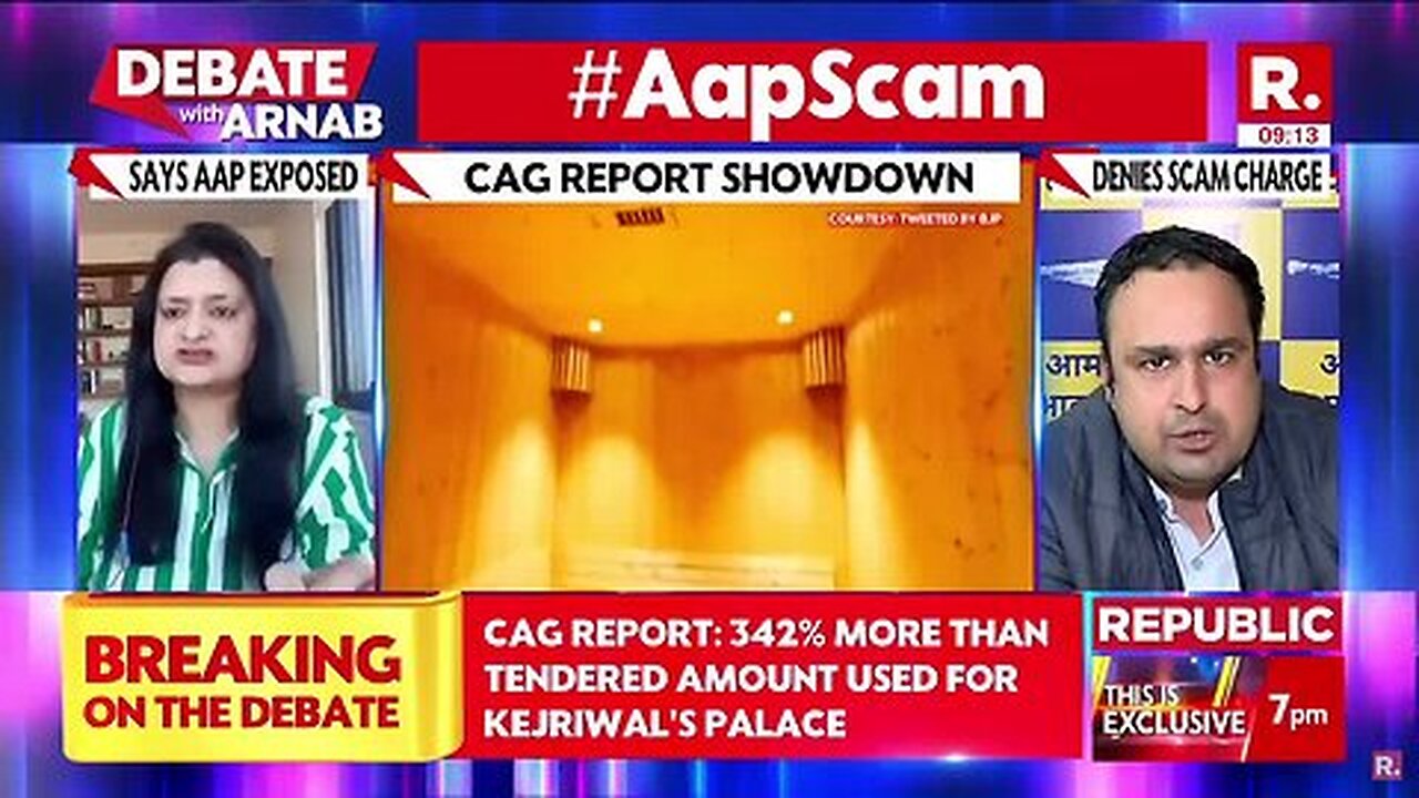 '10 Bedroom Ke Bungalow Ki Jarurat Kya Hai... Poochta Hai Bharat', Arnab Shuts AAP's Anmol Pawar