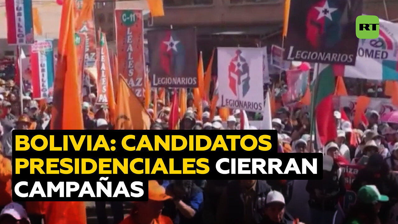 Los candidatos a la presidencia de Bolivia cierran sus campañas
