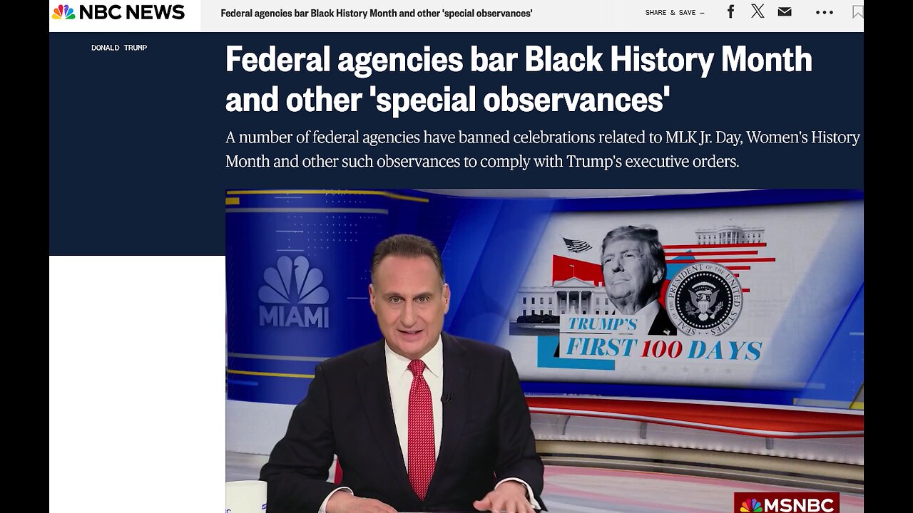 Federal agencies bar Black History Month and other 'special observances'