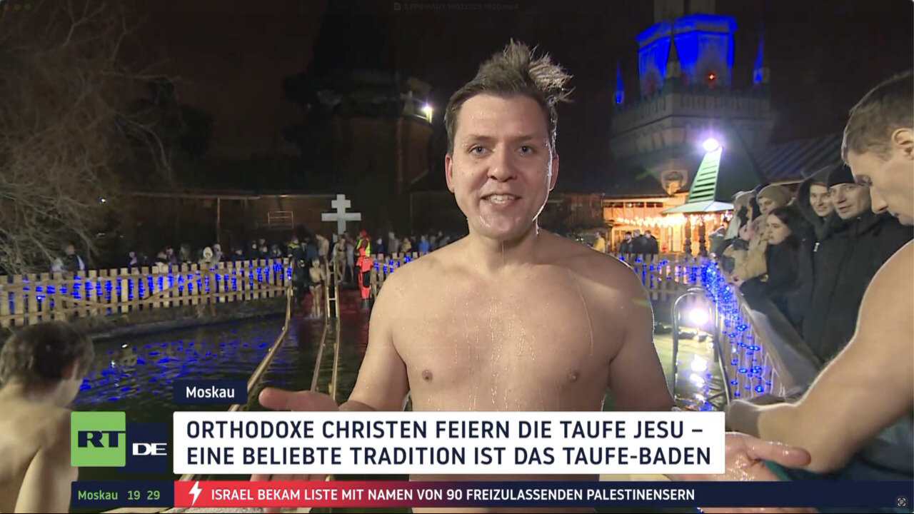 RT DE-Exklusiv: Die Feier der Taufe Jesu in Moskau