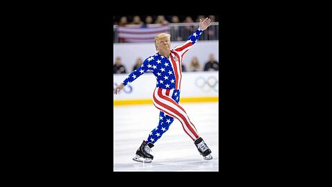Trump the Olympic ice skater