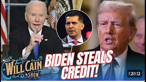 Biden takes credit for Trump accomplishments! PLUS, Patrick Bet David | Will Cain Show