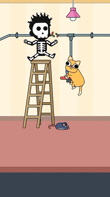 When the cat tried to catch the mouse… see what happened next! #shorts