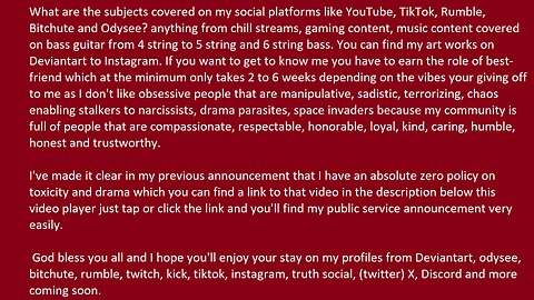 My 2nd public service announcement