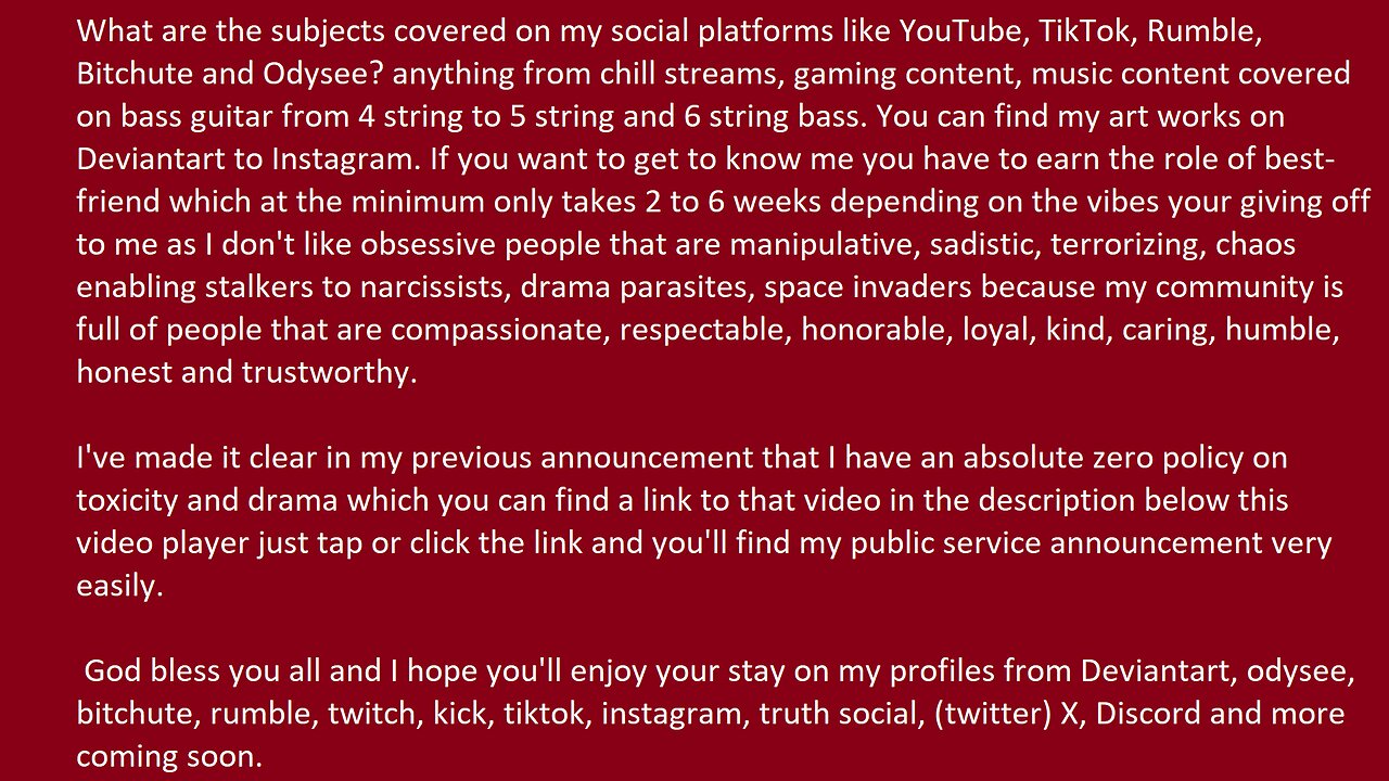 My 2nd public service announcement