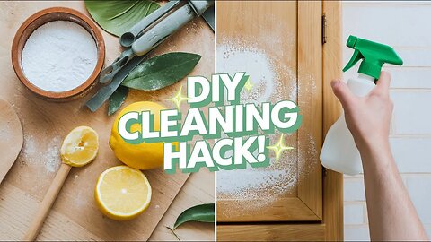 Natural Cabinet Cleaning Magic: The Best DIY Kitchen Cleaning Hack #cleaningtips #diy #natural