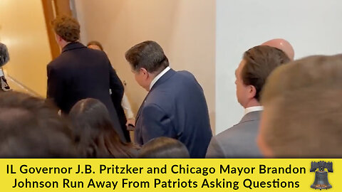 IL Governor J.B. Pritzker and Chicago Mayor Brandon Johnson Run Away From Patriots Asking Questions