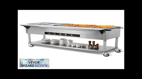 VEVOR 5-Pan Commercial Food Warmer 5 x 20.6QT Electric Steam Table 3750W Review