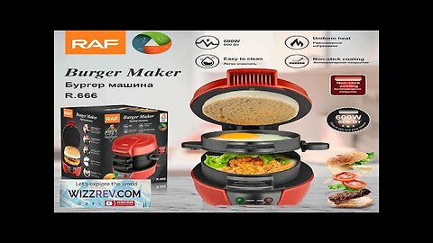 Household Multifunctional Breakfast Machine Portable Hamburger Sandwich Machine Waffle Review