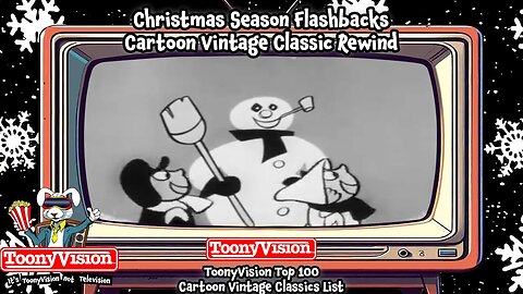 Christmas Cartoon Frosty The Snowman Vintage Classic