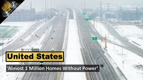 US: 'Almost 1 Million Homes Without Power' (subtitles)