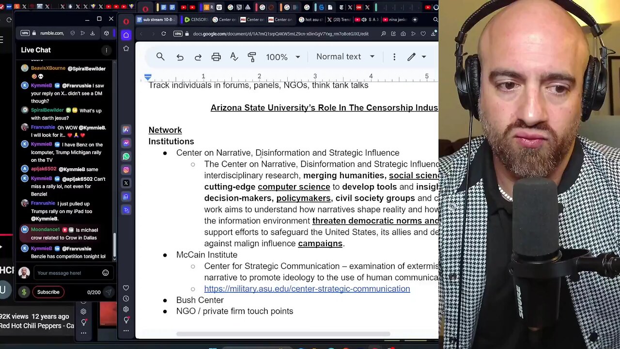 🤔 Epstein U: Mike Benz points to interesting connection between