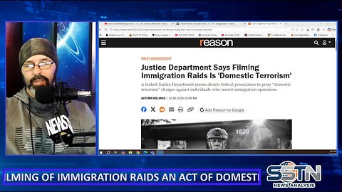 DOJ DECLARES VIDEOTAPING OF ICE AGENTS AN ACT OF DOMESTIC TERRORISM