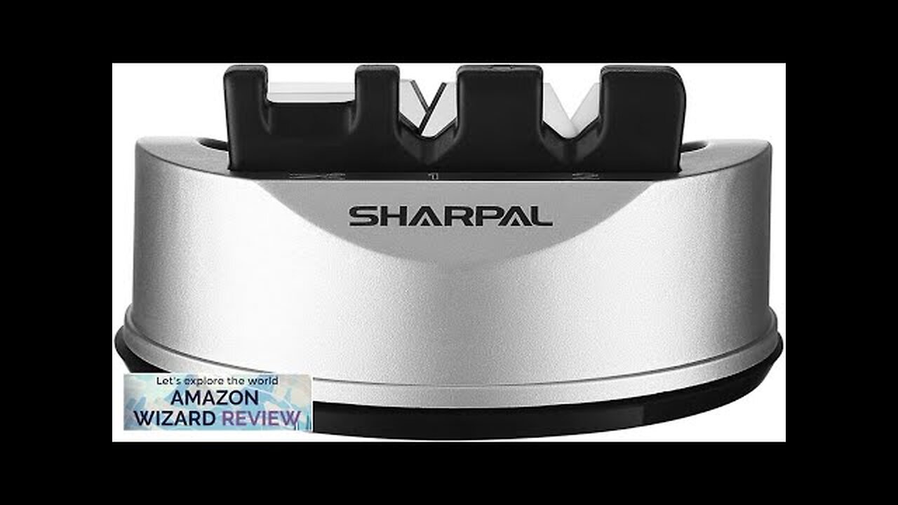 SHARPAL 191H Pocket Kitchen Chef Knife Scissors Sharpener for Straight & Serrated Review