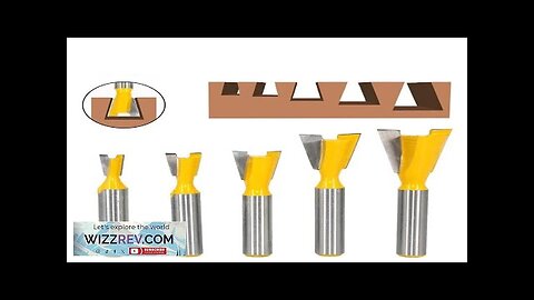 LAVIE 5pcs 8mm 1/2" 12mm Shank Dovetail Joint Router Bit 1/4" 3/8" Review